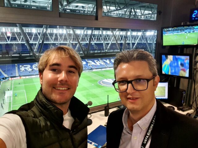 Con David (el Speaker de Espanyol) Con David (el Speaker de Espanyol)