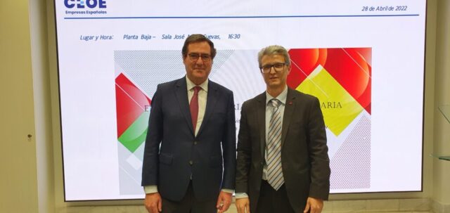 Con el Presidente de CEOE - Antonio Garmendia Con el Presidente de CEOE - Antonio Garmendia